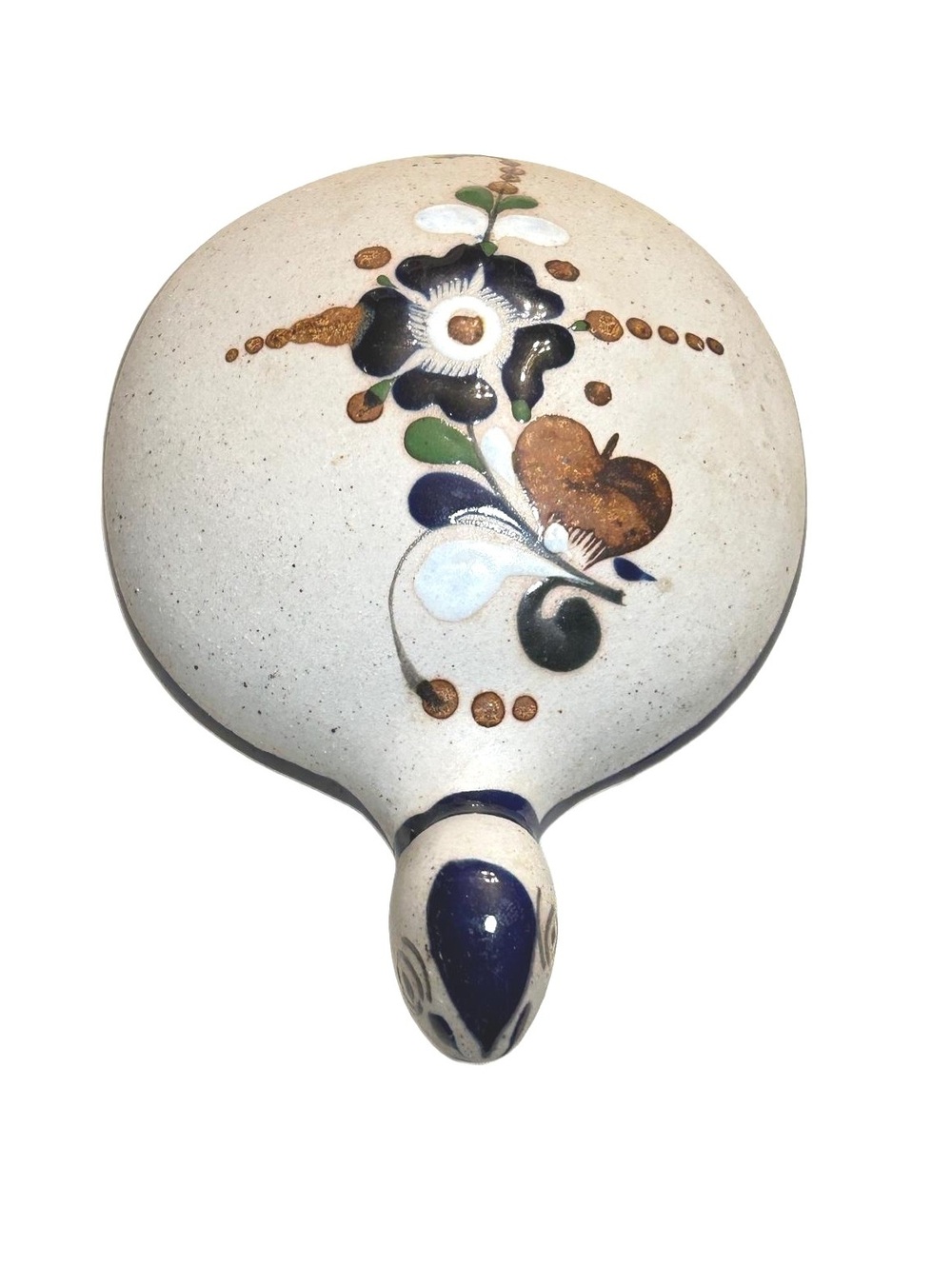 Hand-Painted Ceramic Turtle Figurine, Signed BEW